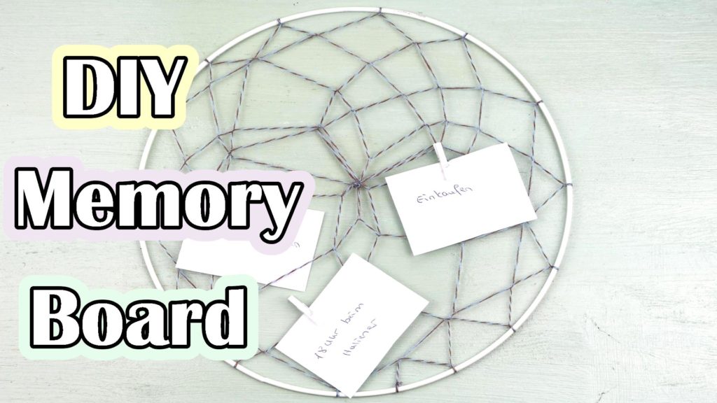 DIY Memory Board basteln