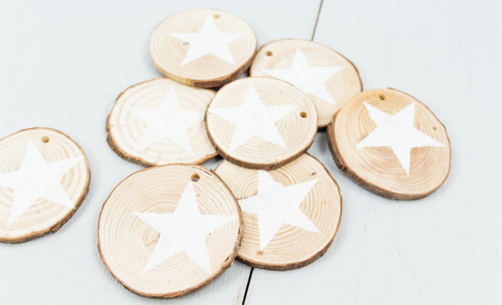 DIY Holzscheiben Sterne - Schritt 2 