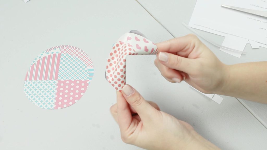DIY Glückskekse aus Papier basteln - Schritt 4