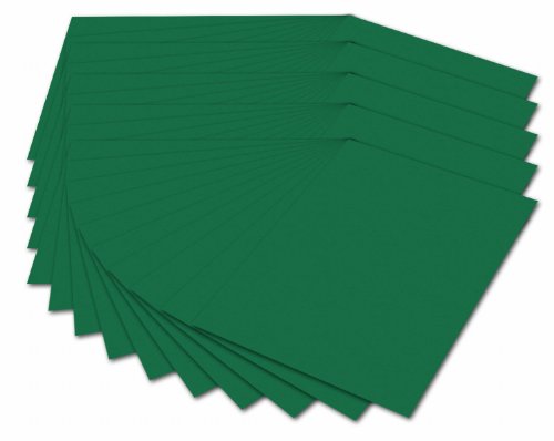 folia 614/50 58 - Fotokarton DIN A4, 300 g/qm, 50 Blatt, tannengrün - zum Basteln und kreativen Gestalten von Karten, Fensterbildern und für Scrapbooking
