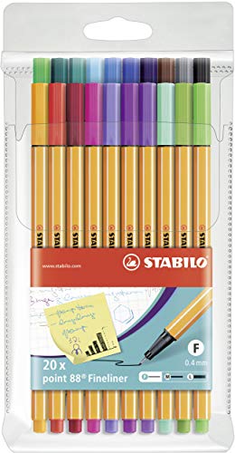 Fineliner - STABILO point 88 - 20er Pack - Sondersortierung