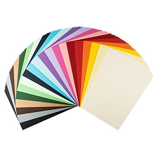 Ideen mit Herz Tonkarton | DIN A4 | 220g/m² | 20 Farben | 100 Bogen | Bastelpapier, Bastelkarton, Tonpapier, Fotokarton, buntes Papier (Bunte Farben)